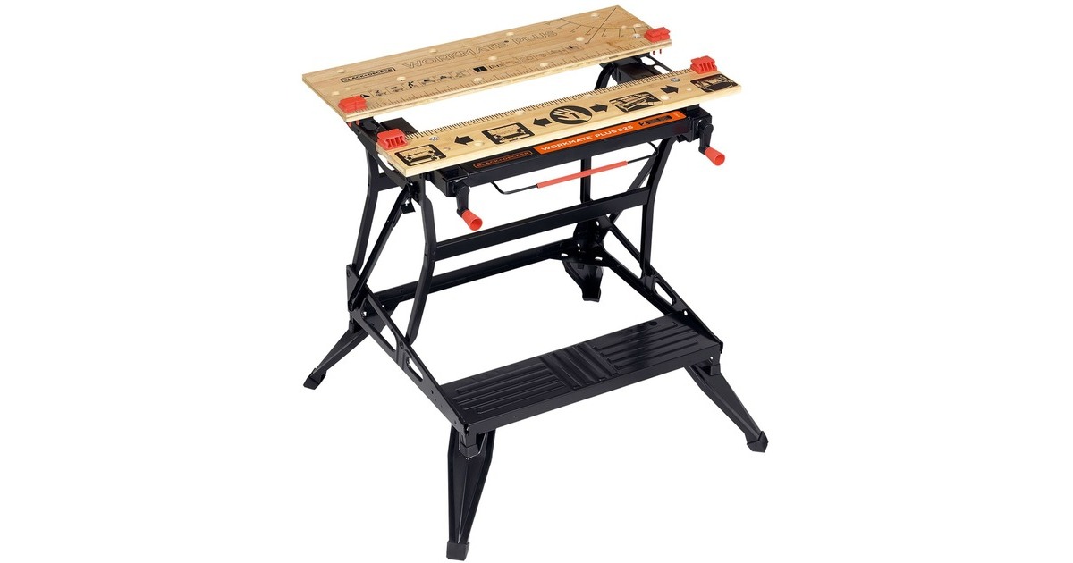 BLACK+DECKER Workmate WM825, Werkbank(schwarz/braun)