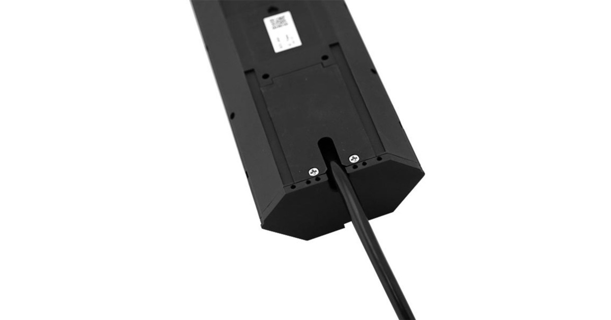 Bachmann CASIA Steckdosenleiste 4-fach, Wand- oder Eckmontage(edelstahl, 2 Meter Kabel)