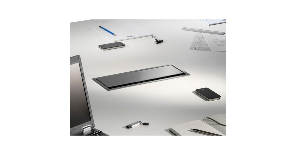 Bachmann CONI Einbaurahmen 3-fach 338.0203(silber, kurz)