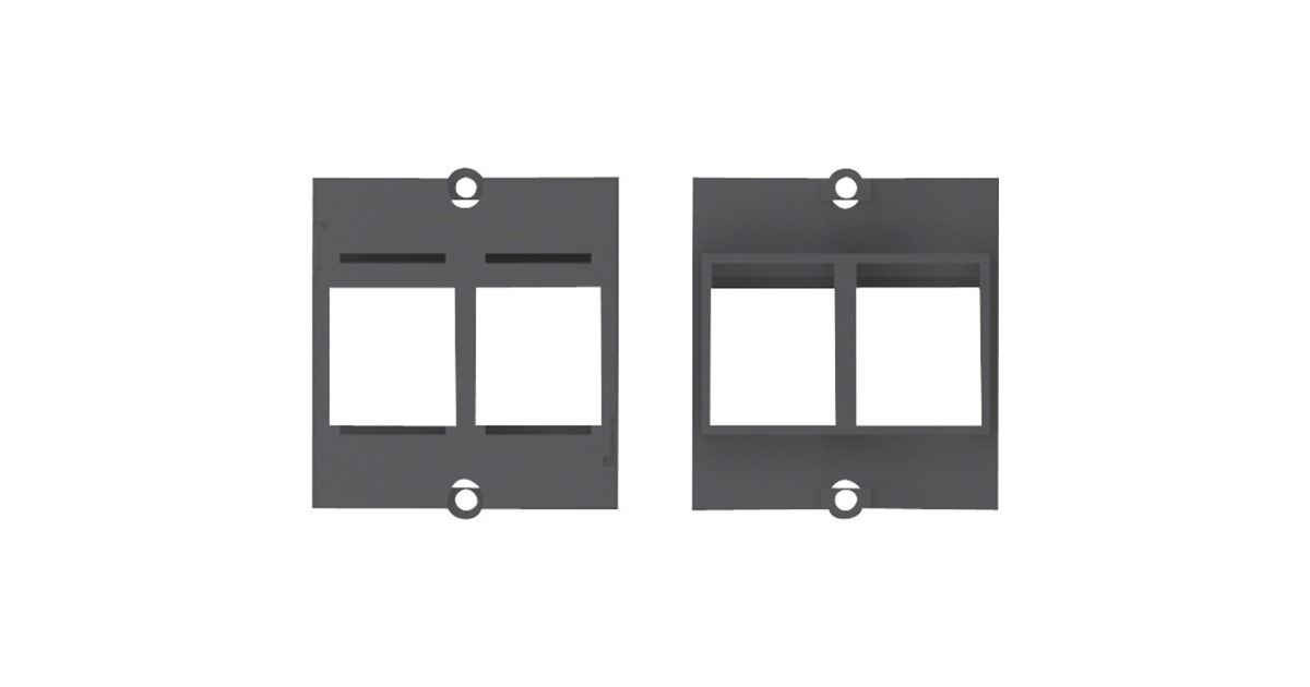 Bachmann Custom Modul Einbaurahmen 2x Keystone Aufnahme(schwarz) Bachmann Custom Modul Einbaurahmen 2x Keystone Aufnahme(schwarz)