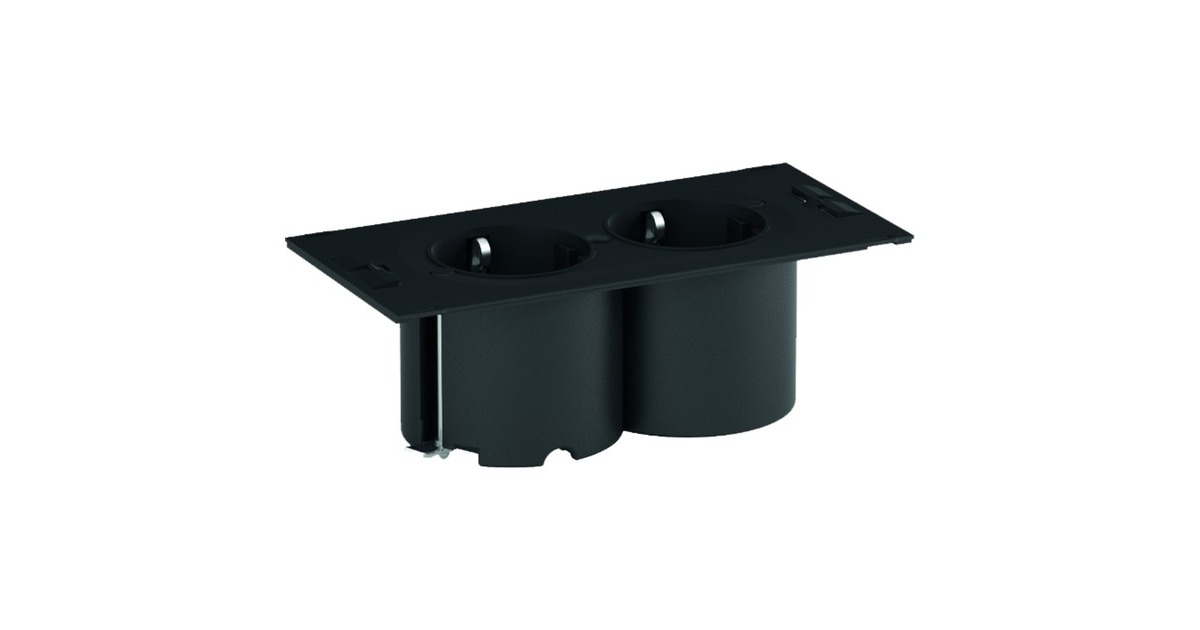 Bachmann DUE Einbau-Steckdosenleiste 2-fach(0,20 Meter Kabel)