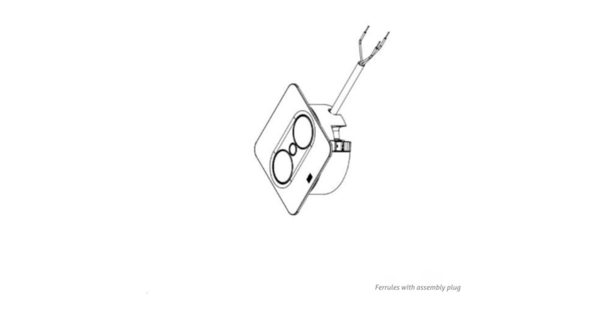Bachmann Einbausteckdose TWIST 2, eckig, 2-fach(edelstahl, 2x Schutzkontakt)