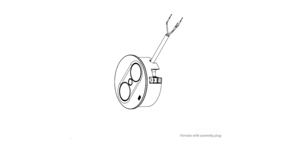 Bachmann Einbausteckdose TWIST 2, rund, 2-fach, USB-Charger(weiß, 1x Schutzkontakt, 1x USB-A, 1x USB-C)