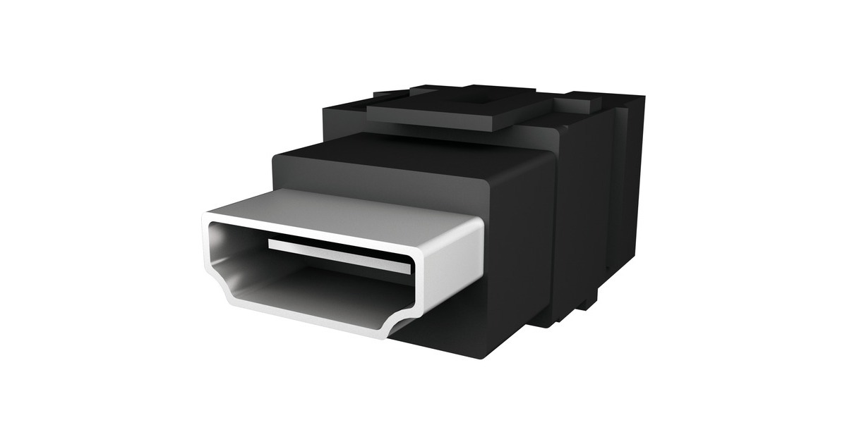Bachmann HDMI 2.0 Kupplung, Keystone Modul(schwarz)