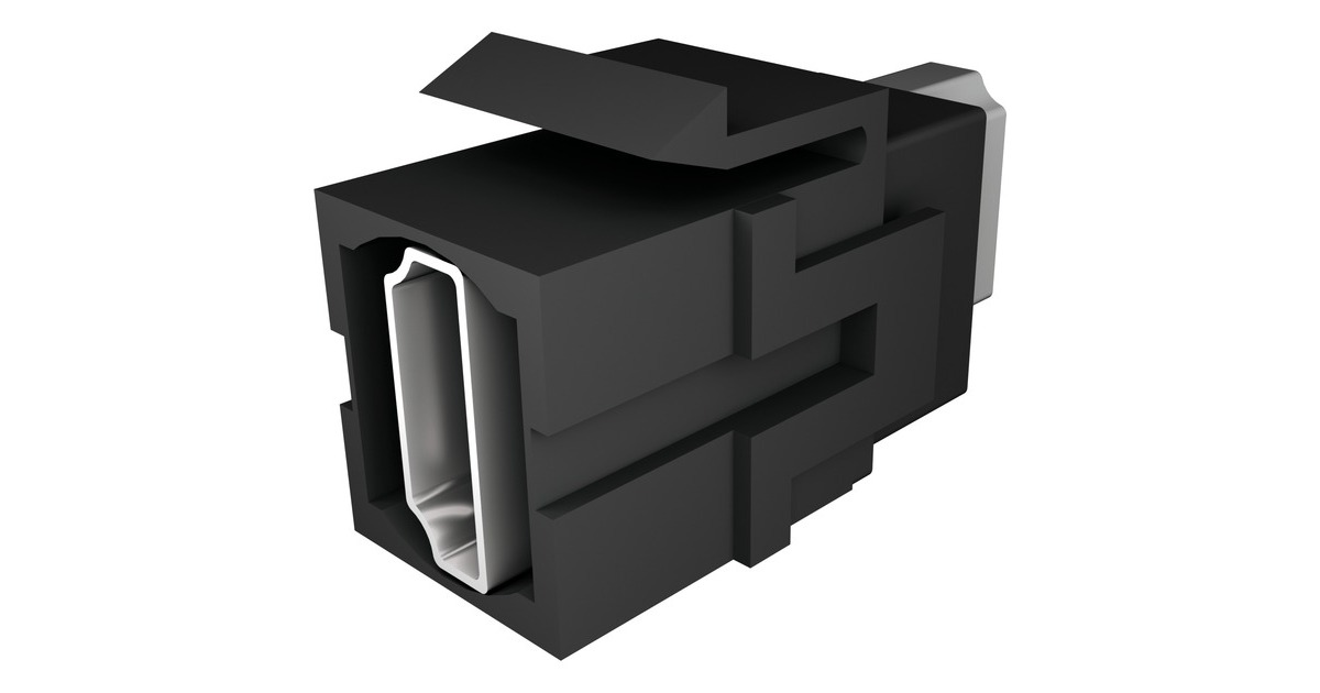 Bachmann HDMI 2.0 Kupplung, Keystone Modul(schwarz)