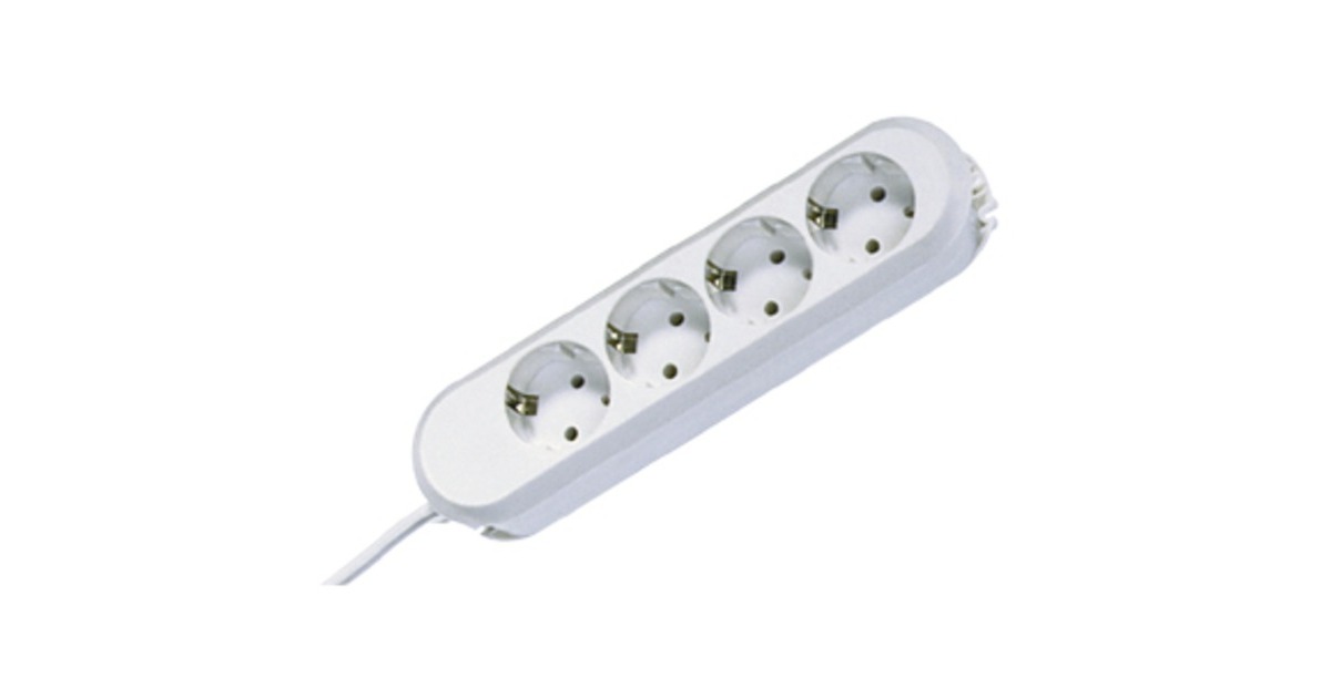 Bachmann SMART Steckdosenleiste 4-fach(weiß, 1,5 Meter Kabel)