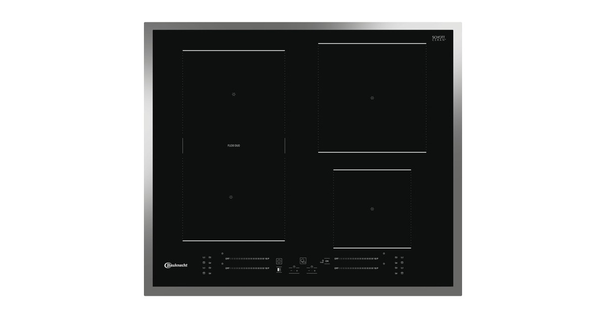 Bauknecht BS 7160C FT, Autarkes Kochfeld(schwarz/edelstahl)
