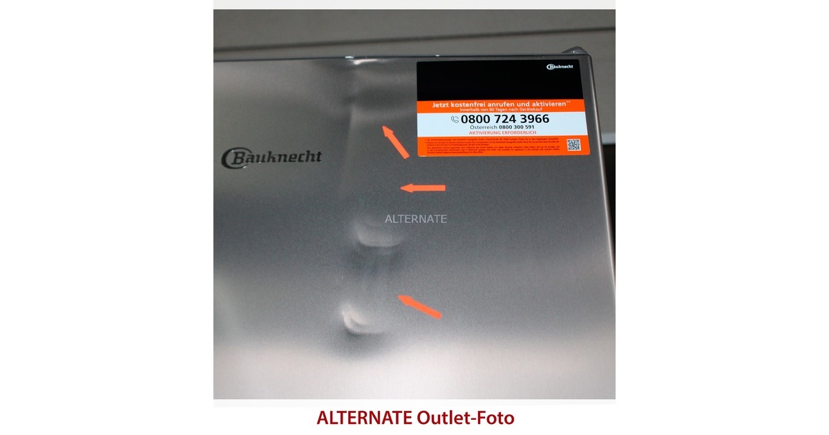 Bauknecht KGSF 203G IN, Kühl-/Gefrierkombination(edelstahl, Outlet)