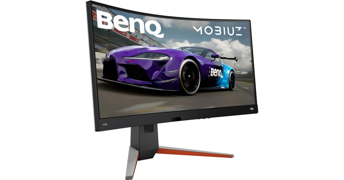 BenQ MOBIUZ EX3410R, Gaming-Monitor(86 cm (34 Zoll), schwarz, WQHD, VA, AMD Free-Sync, HDR, 144Hz Panel)