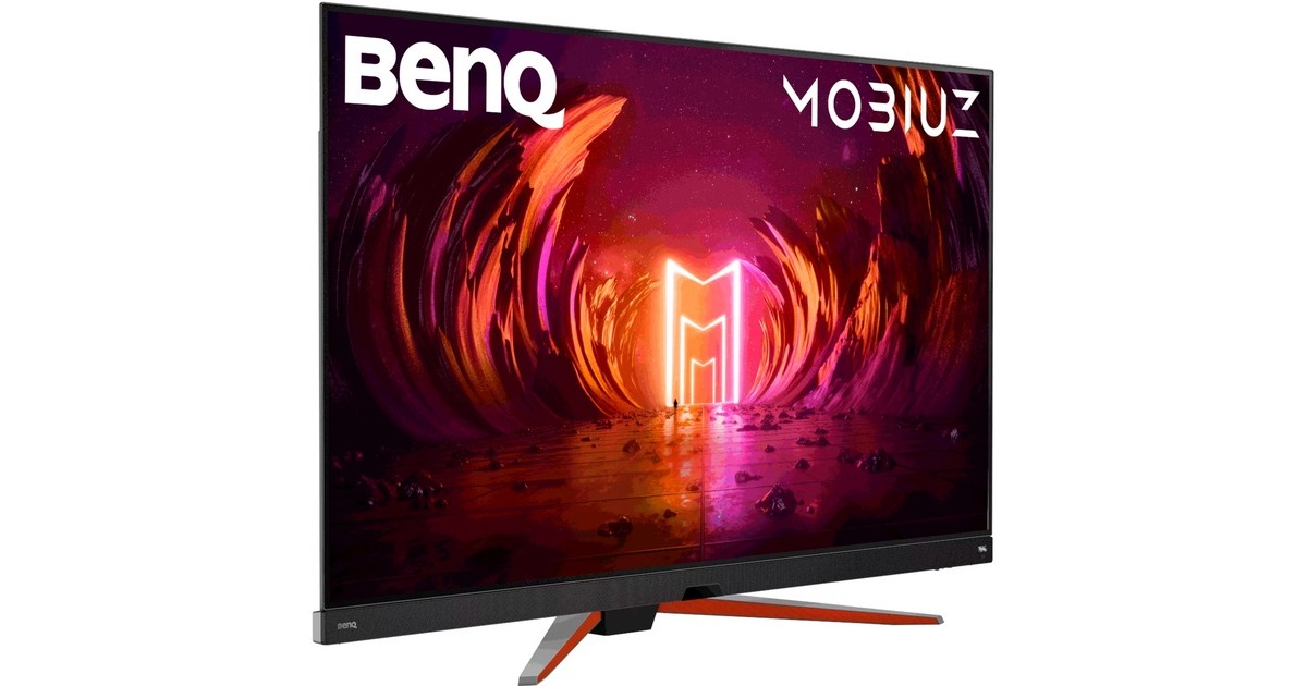 BenQ MOBIUZ EX480UZ, OLED-Monitor(121 cm (48 Zoll), schwarz/rot, UltraHD/4K, USB-C, AMD Free-Sync, 120Hz Panel)