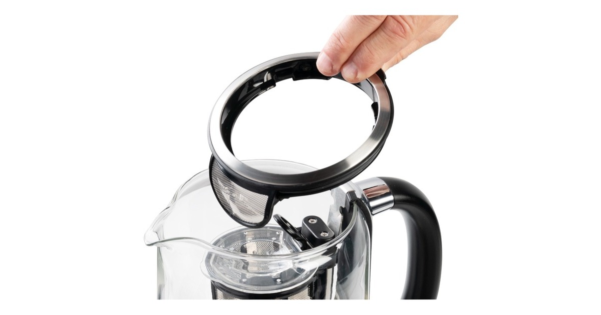 Bestron 2-in-1 Teebereiter & Wasserkocher AATM800STE(edelstahl, 1,7 Liter)