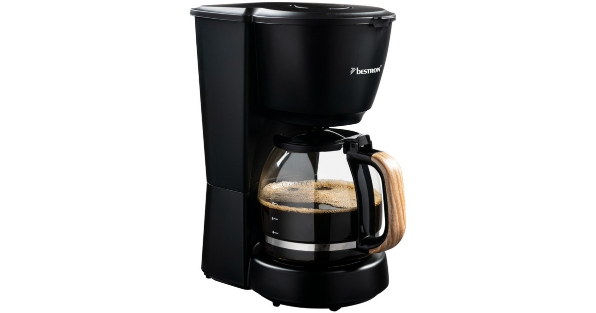 Bestron ACM900BW, Filtermaschine(schwarz/holz)