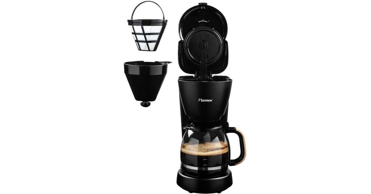 Bestron ACM900BW, Filtermaschine(schwarz/holz)