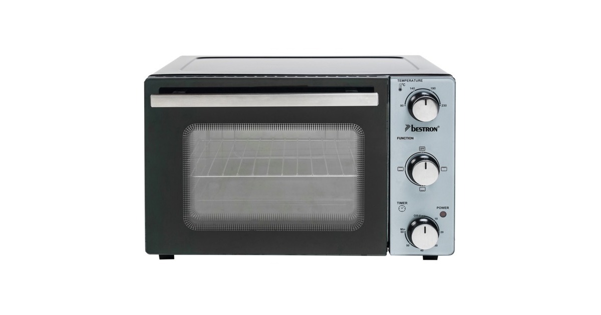Bestron AOV20 Grill-Backofen, Mini-Backofen(silber/schwarz)