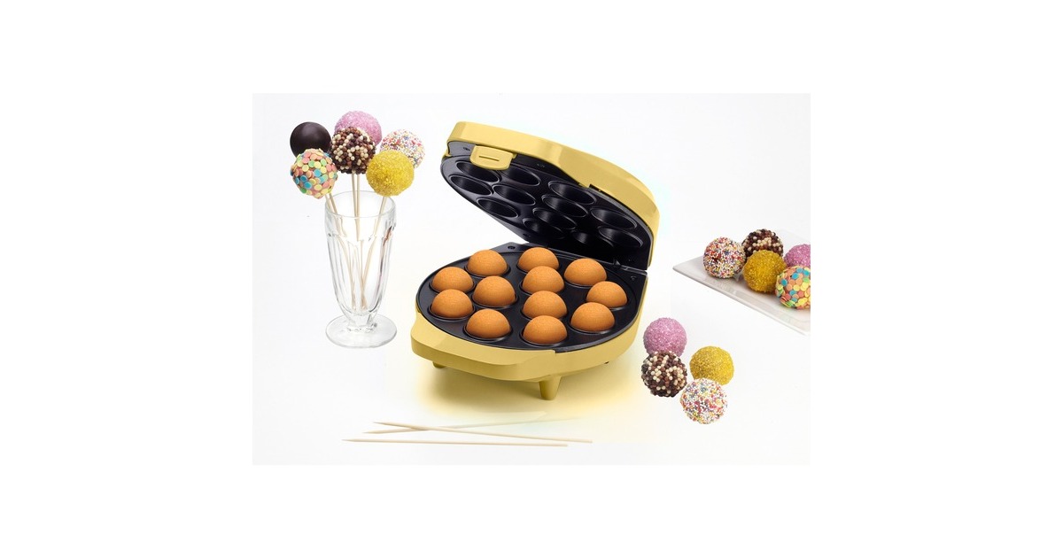 Bestron Cake-Pop-Maker DCPM12V, Cookie Maker(gelb)