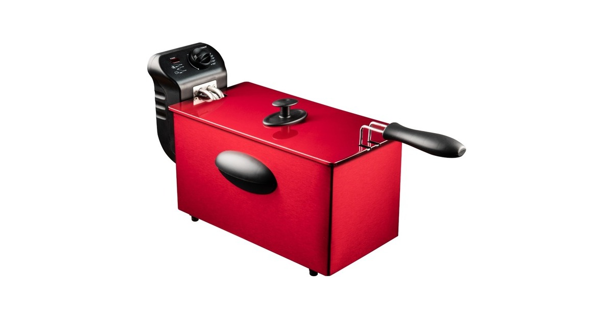 Bestron CoolZone AF357R, Fritteuse(rot/schwarz)