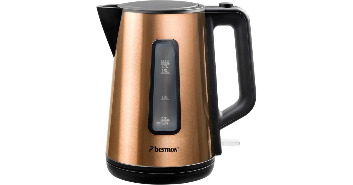 Bestron Copper Collection AWK1000CO , Wasserkocher(kupfer/schwarz, 1,7 Liter)
