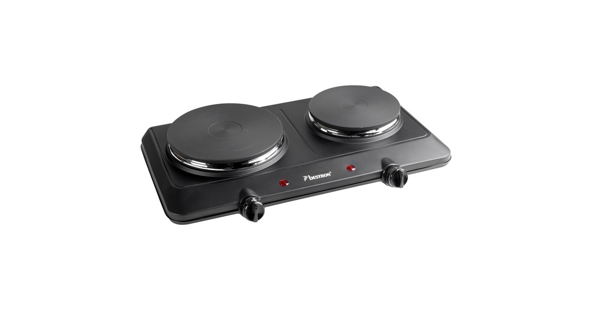 Bestron Doppelkochplatte AHP250D(schwarz)