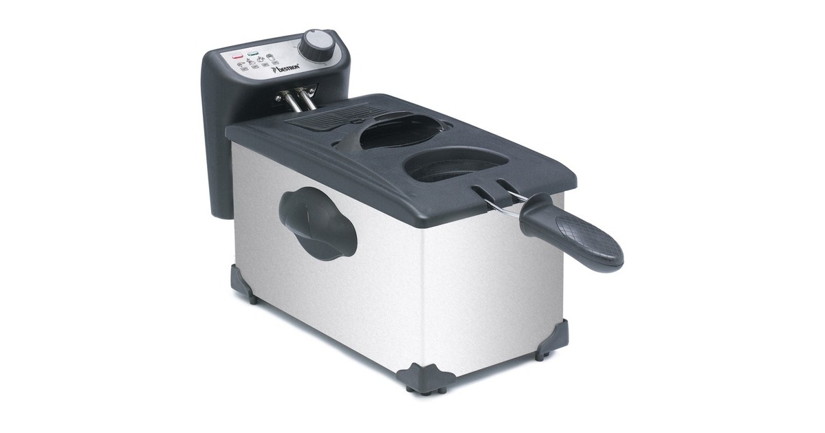 Bestron Fritteuse AF351(edelstahl (gebürstet)/schwarz)