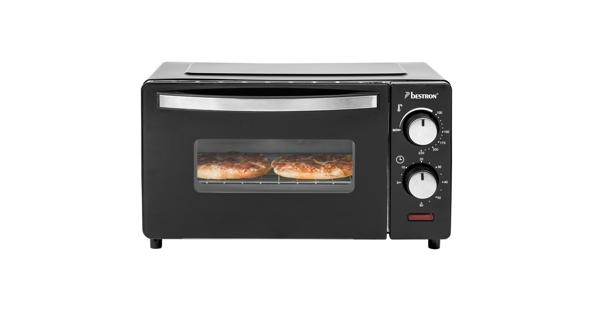 Bestron Grill-Backofen, Mini-Backofen(schwarz/edelstahl)