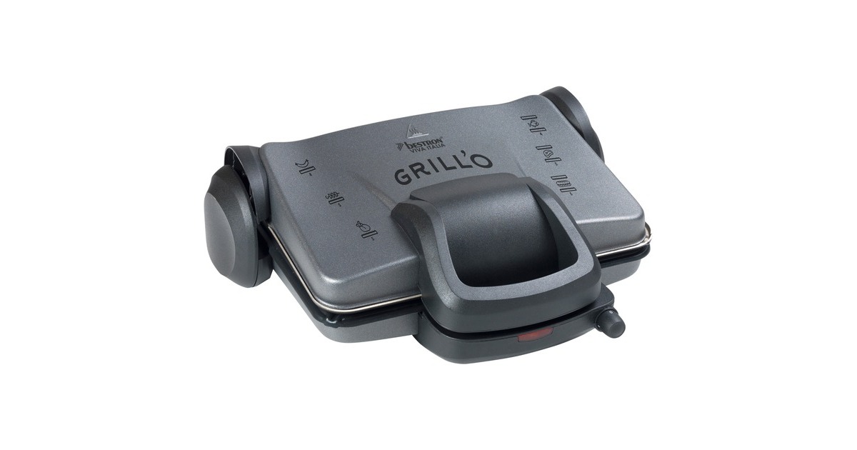 Bestron Kontaktgrill ACG380(grau, 1.800 Watt)