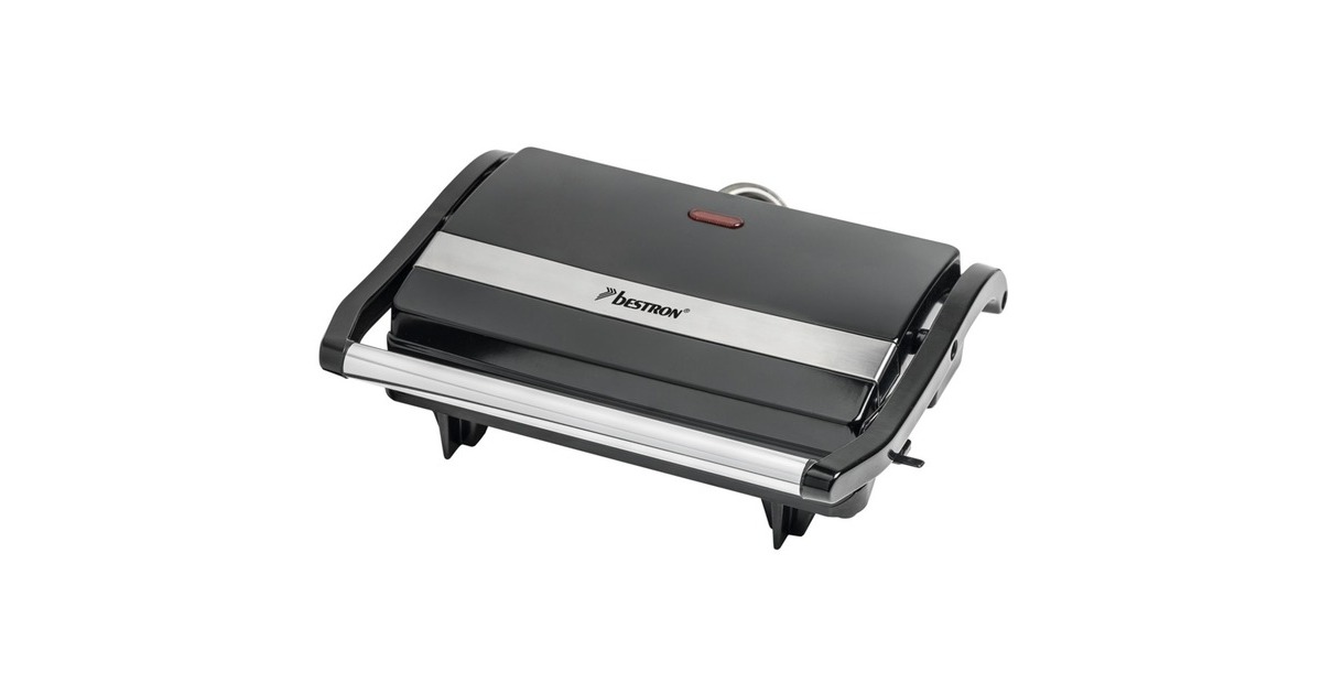 Bestron Paninigrill APM123Z, Kontaktgrill(schwarz, 700 Watt)