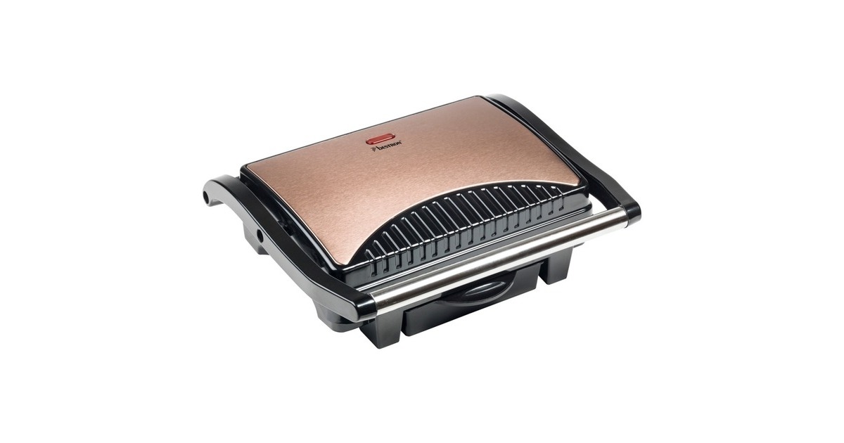 Bestron Paninigrill ASW113CO, Kontaktgrill(kupfer/schwarz, 1.000 Watt)