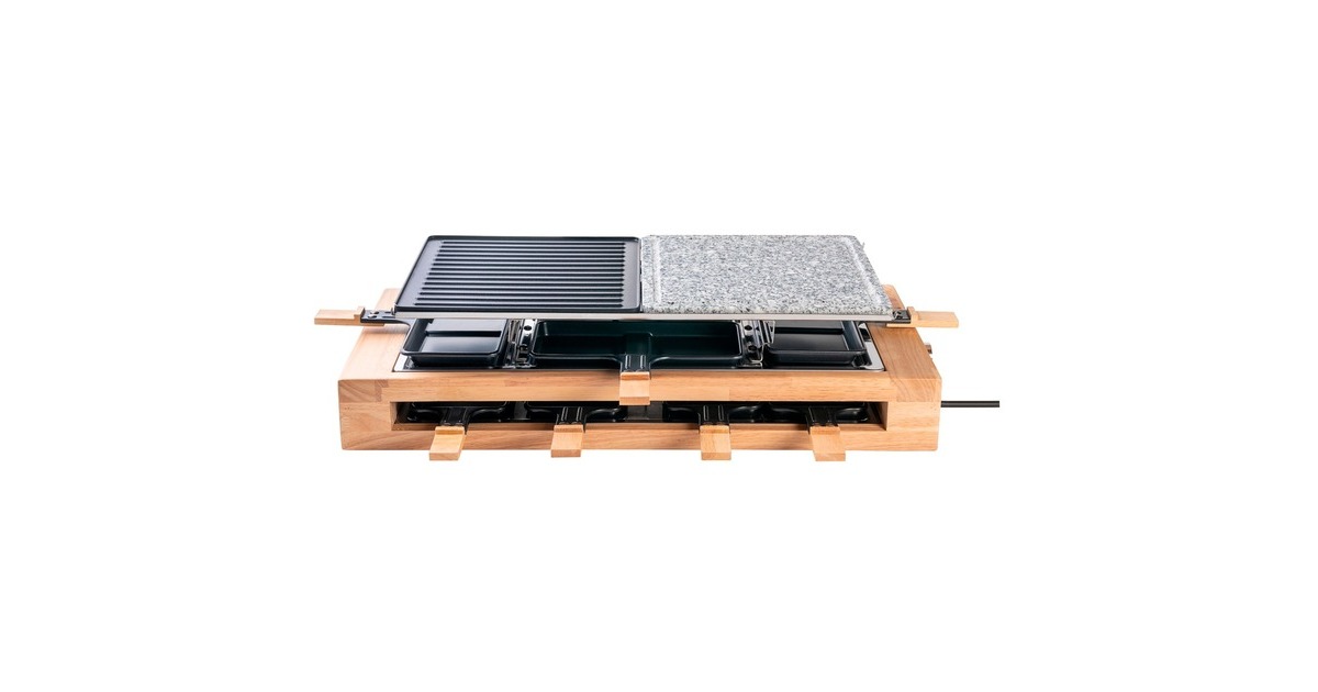 Bestron Raclette-Grill XL(holz/schwarz)