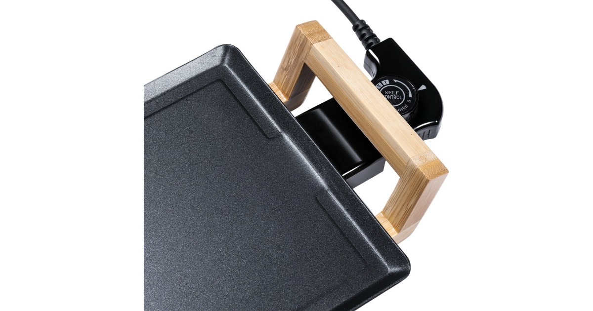 Bestron Teppanyaki Grillplatte XXXL ABP605BB, Elektro-Grillplatte(schwarz, 1.800 Watt)