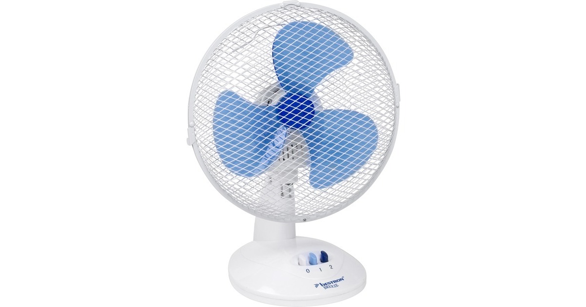 Bestron Tischventilator DDF27W(weiß/blau)