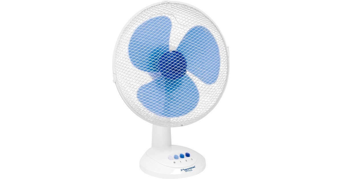 Bestron Tischventilator DDF35W(weiß/blau)