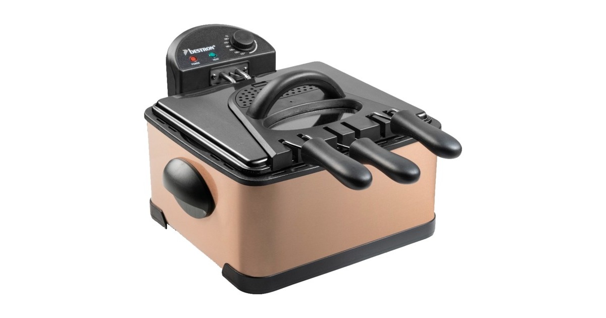 Bestron XL Fritteuse DF402CO(kupfer/schwarz)