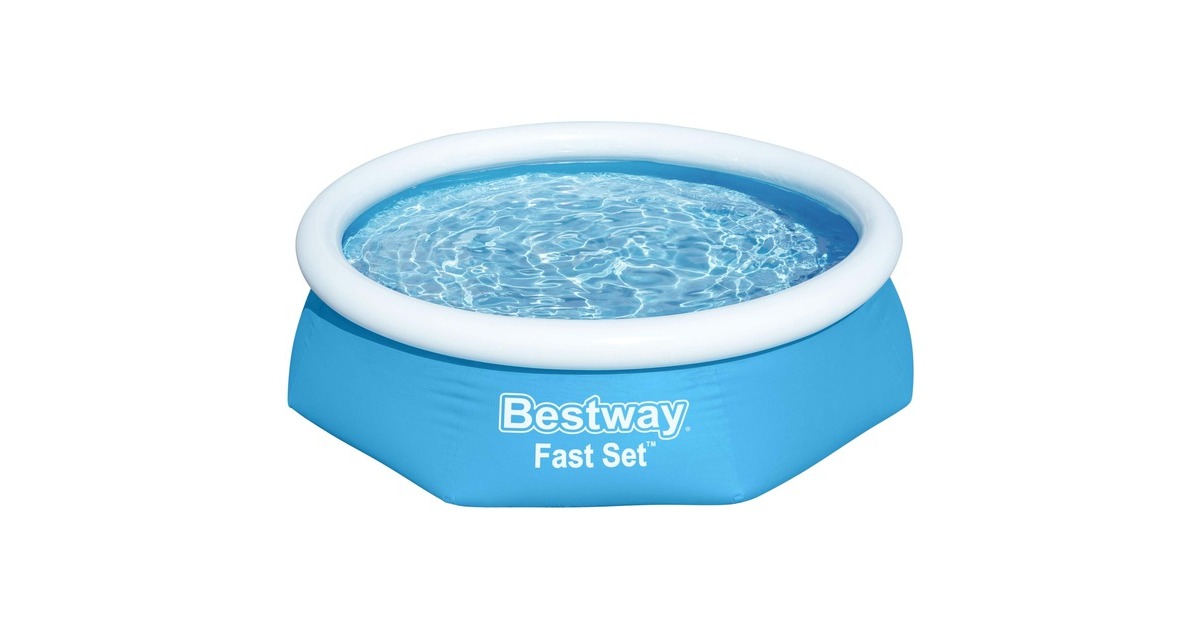 Bestway Fast Set Aufstellpool-Set, Ø 244cm x 61cm, Schwimmbad(blau/hellblau, mit Filterpumpe) Bestway Fast Set Aufstellpool-Set, Ø 244cm x 61cm, Schwimmbad(blau/hellblau, mit Filterpumpe)