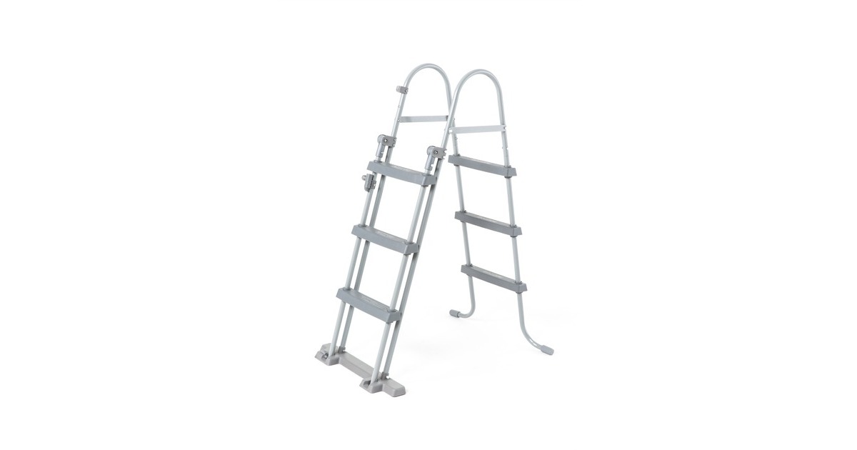 Bestway Fast Set Aufstellpool-Set, Ø 457cm x 107cm, Schwimmbad(grau, mit Filterpumpe)