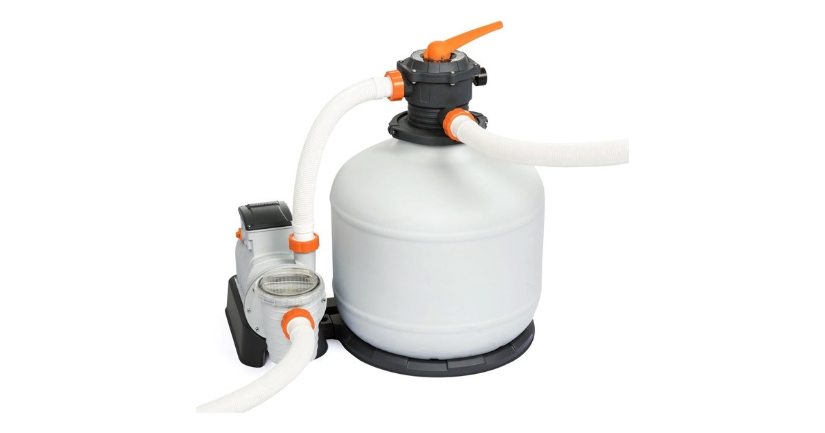 Bestway Flowclear Sandfilteranlage 11.355l/h, Wasserfilter(grau, Outlet) Bestway Flowclear Sandfilteranlage 11.355l/h, Wasserfilter(grau, Outlet)