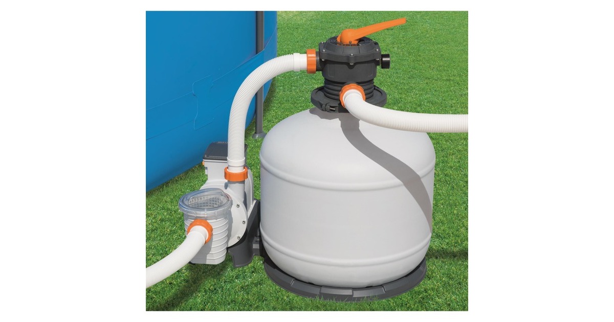 Bestway Flowclear Sandfilteranlage 11.355l/h, Wasserfilter(grau, Outlet) Bestway Flowclear Sandfilteranlage 11.355l/h, Wasserfilter(grau, Outlet)