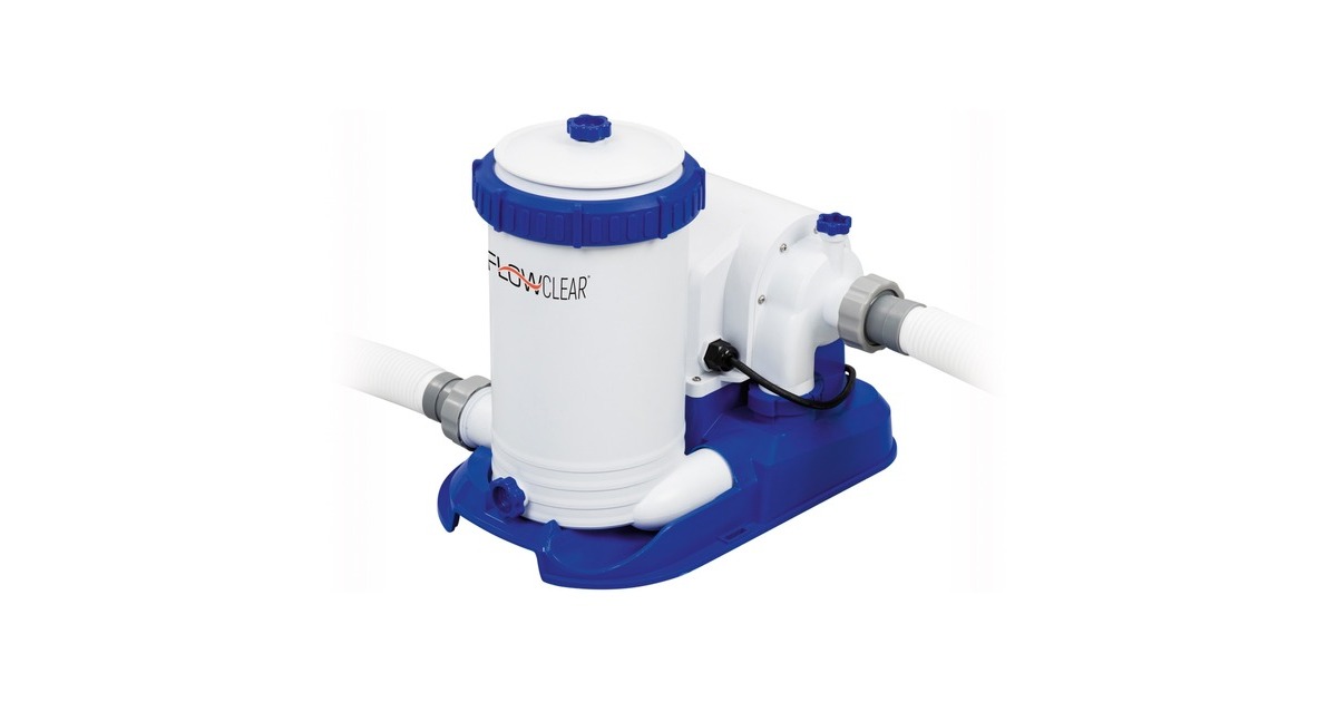 Bestway Frame Pool-Set Comfort Jet, 610 x 366 x 122cm, Schwimmbad(braun, mit Filterpumpe)