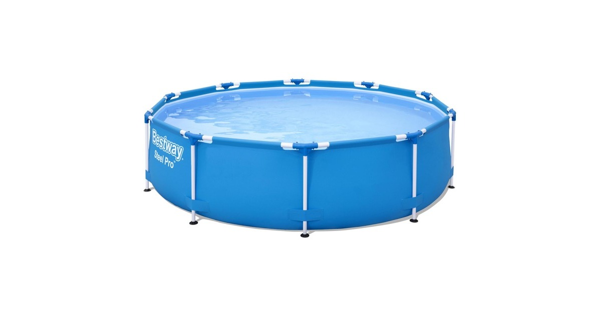 Bestway Steel Pro Frame Pool-Set, Ø 305cm x 76cm, Schwimmbad(blau, mit Filterpumpe) Bestway Steel Pro Frame Pool-Set, Ø 305cm x 76cm, Schwimmbad(blau, mit Filterpumpe)
