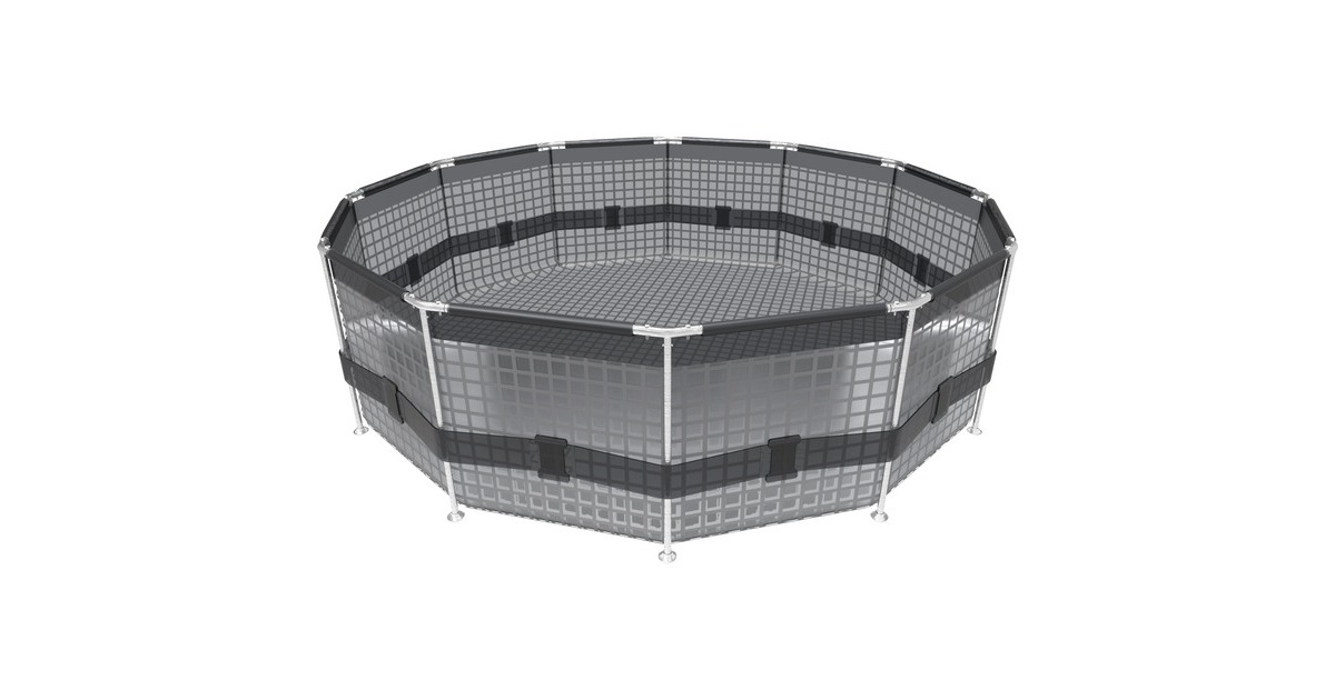 Bestway Steel Pro Frame Pool-Set, Ø 305cm x 76cm, Schwimmbad(blau, mit Filterpumpe)
