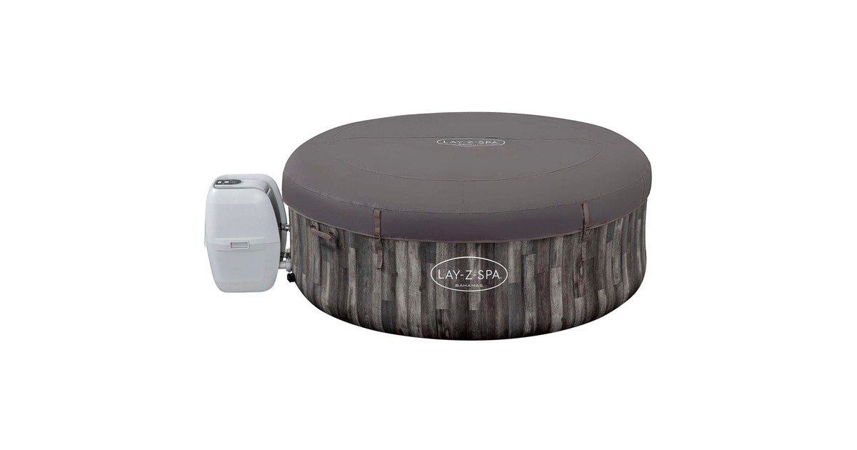 Bestway Whirlpool LAY-Z-SPA Bahamas AirJet, Ø 180cm x 66cm, Schwimmbad(grau)