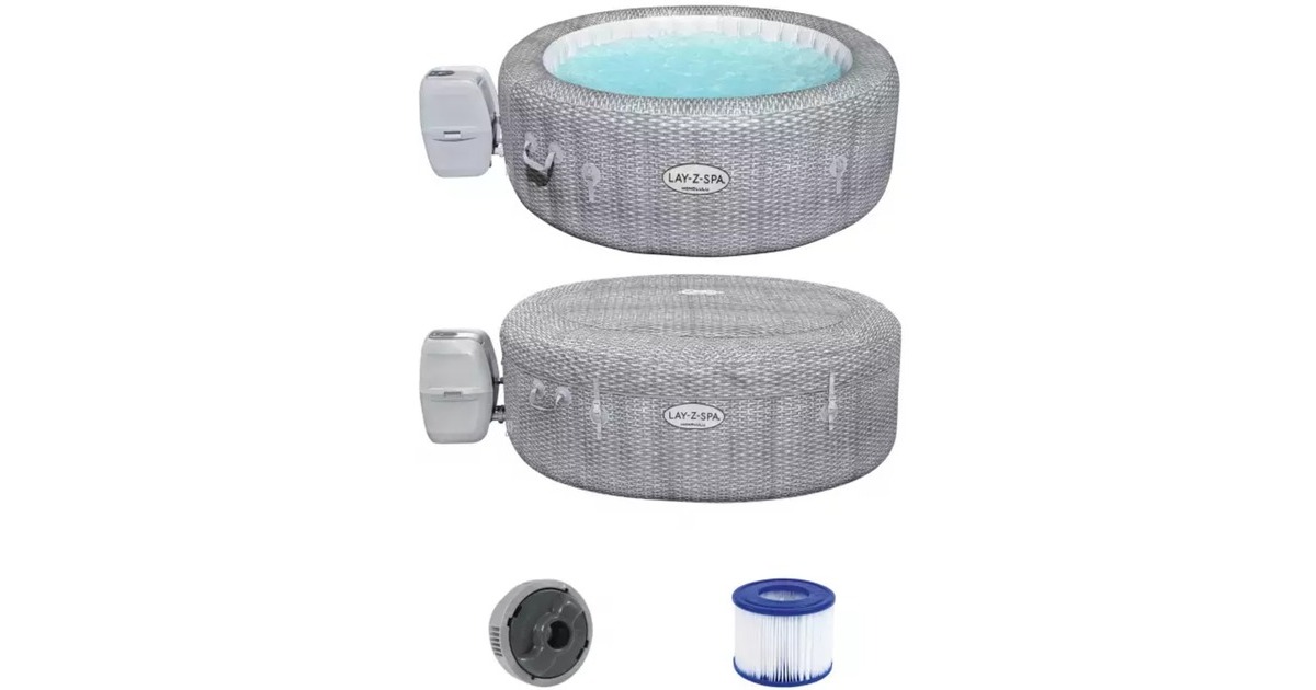 Bestway Whirlpool LAY-Z-SPA Honolulu AirJet, Schwimmbad(hellgrau, Ø 196cm x 71cm) Bestway Whirlpool LAY-Z-SPA Honolulu AirJet, Schwimmbad(hellgrau, Ø 196cm x 71cm)