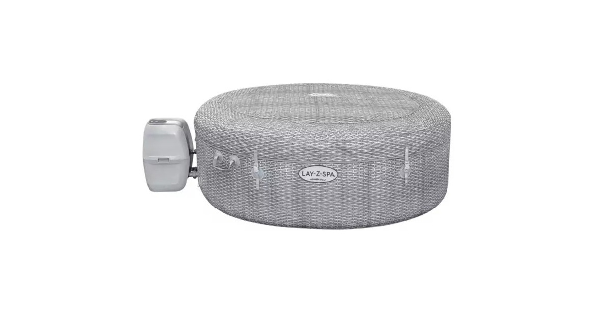 Bestway Whirlpool LAY-Z-SPA Honolulu AirJet, Schwimmbad(hellgrau, Ø 196cm x 71cm)