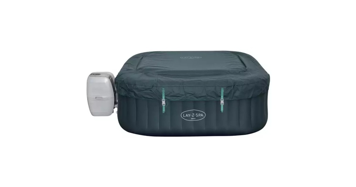 Bestway Whirlpool LAY-Z-SPA Ibiza AirJet, Schwimmbad(petrol, 180cm x 180cm x 66cm)