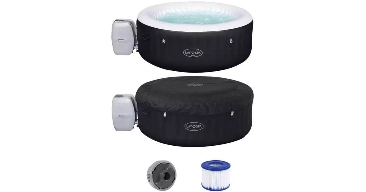 Bestway Whirlpool LAY-Z-SPA Miami AirJet, Schwimmbad(schwarz, Ø 180cm x 66cm) Bestway Whirlpool LAY-Z-SPA Miami AirJet, Schwimmbad(schwarz, Ø 180cm x 66cm)