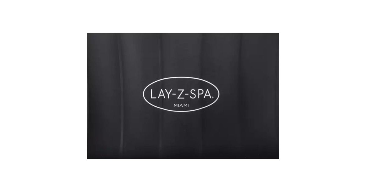 Bestway Whirlpool LAY-Z-SPA Miami AirJet, Schwimmbad(schwarz, Ø 180cm x 66cm)