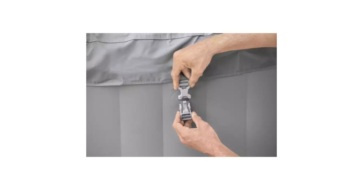 Bestway Whirlpool LAY-Z-SPA St. Lucia AirJet, Schwimmbad(grau, Ø 170cm x 66cm)