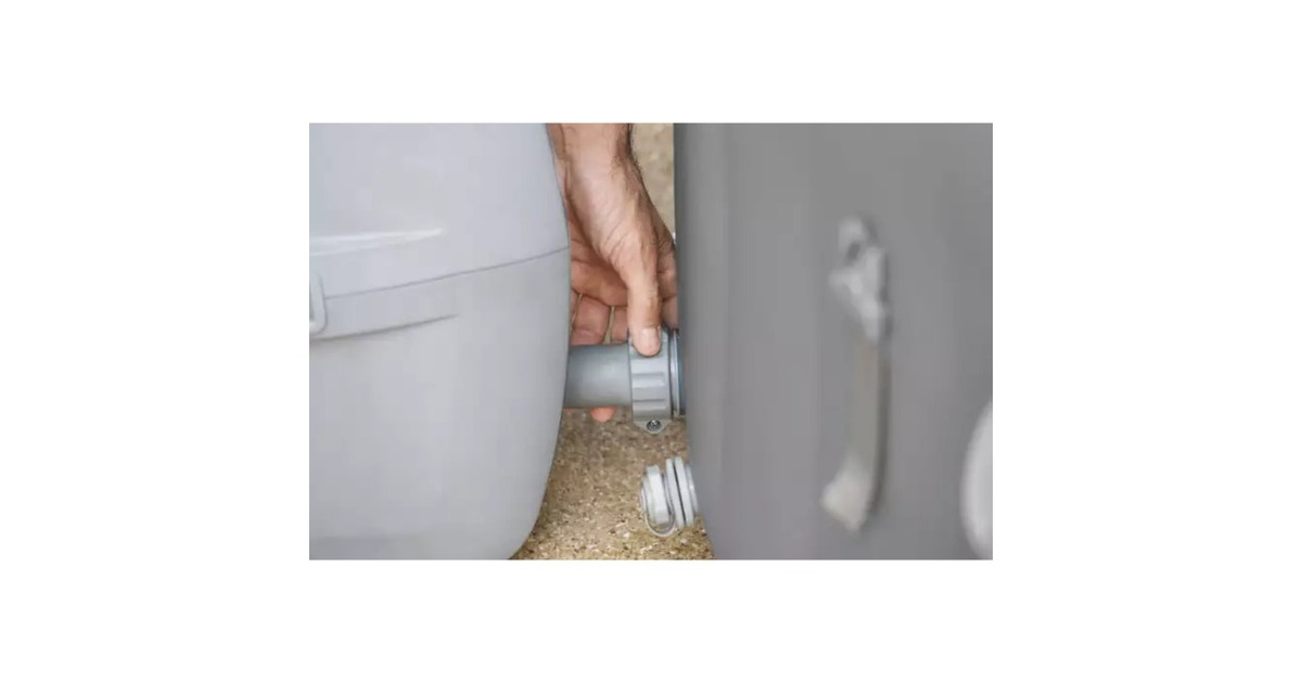 Bestway Whirlpool LAY-Z-SPA St. Lucia AirJet, Schwimmbad(grau, Ø 170cm x 66cm)