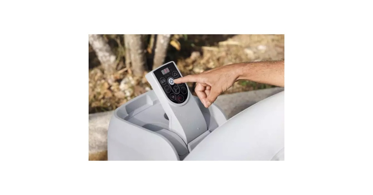 Bestway Whirlpool LAY-Z-SPA St. Lucia AirJet, Schwimmbad(grau, Ø 170cm x 66cm)