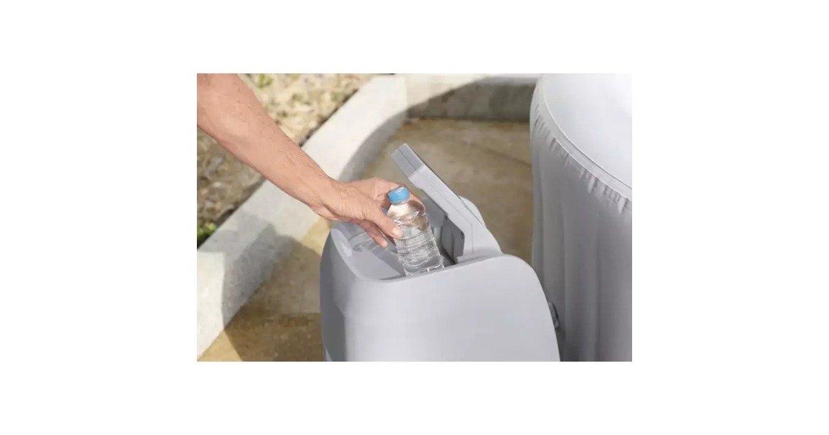 Bestway Whirlpool LAY-Z-SPA St. Lucia AirJet, Schwimmbad(grau, Ø 170cm x 66cm)