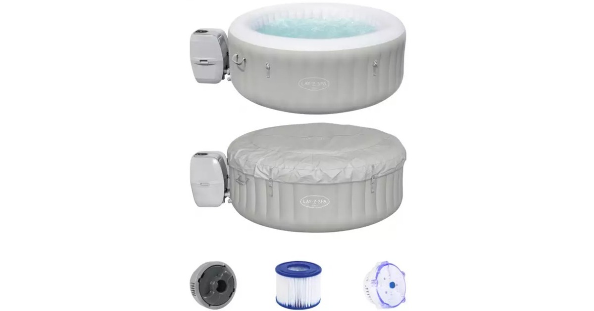 Bestway Whirlpool LAY-Z-SPA Tahiti AirJet, Schwimmbad(grau, Ø 180cm x 66cm) Bestway Whirlpool LAY-Z-SPA Tahiti AirJet, Schwimmbad(grau, Ø 180cm x 66cm)